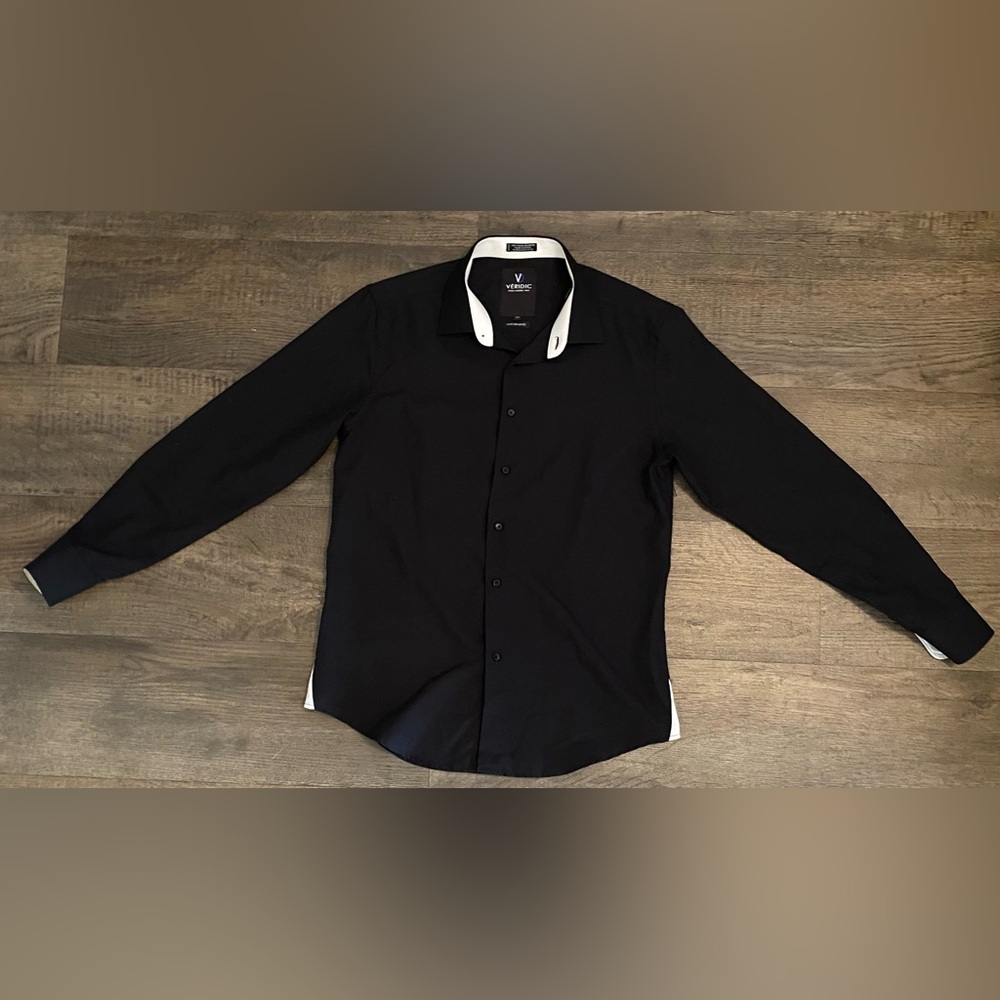 Black Men's Boutton Down Shirt